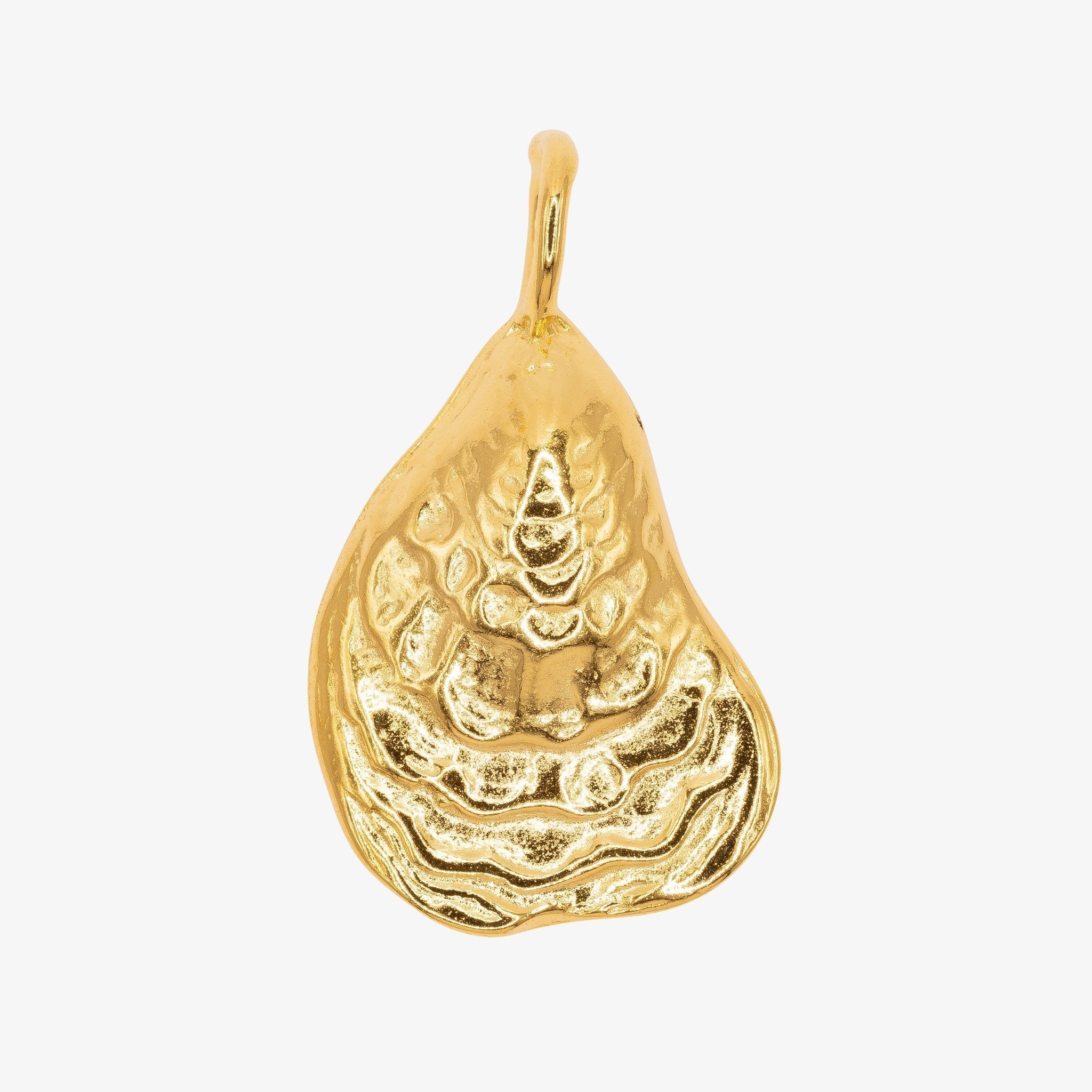 Oyster Shell Charm 14K Gold - HarperCrown