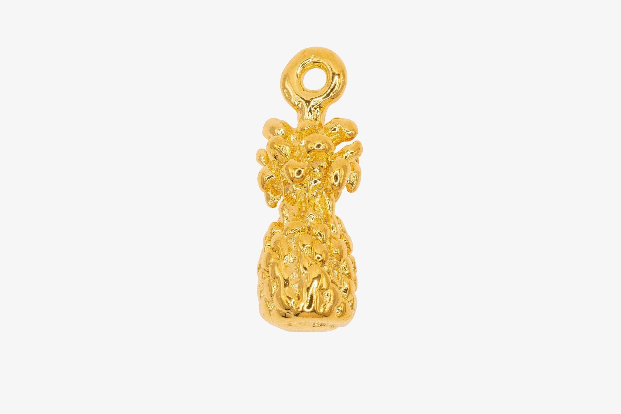 Pineapple 3D Wholesale Charm 14K Gold, Solid 14K Gold, G186 - HarperCrown