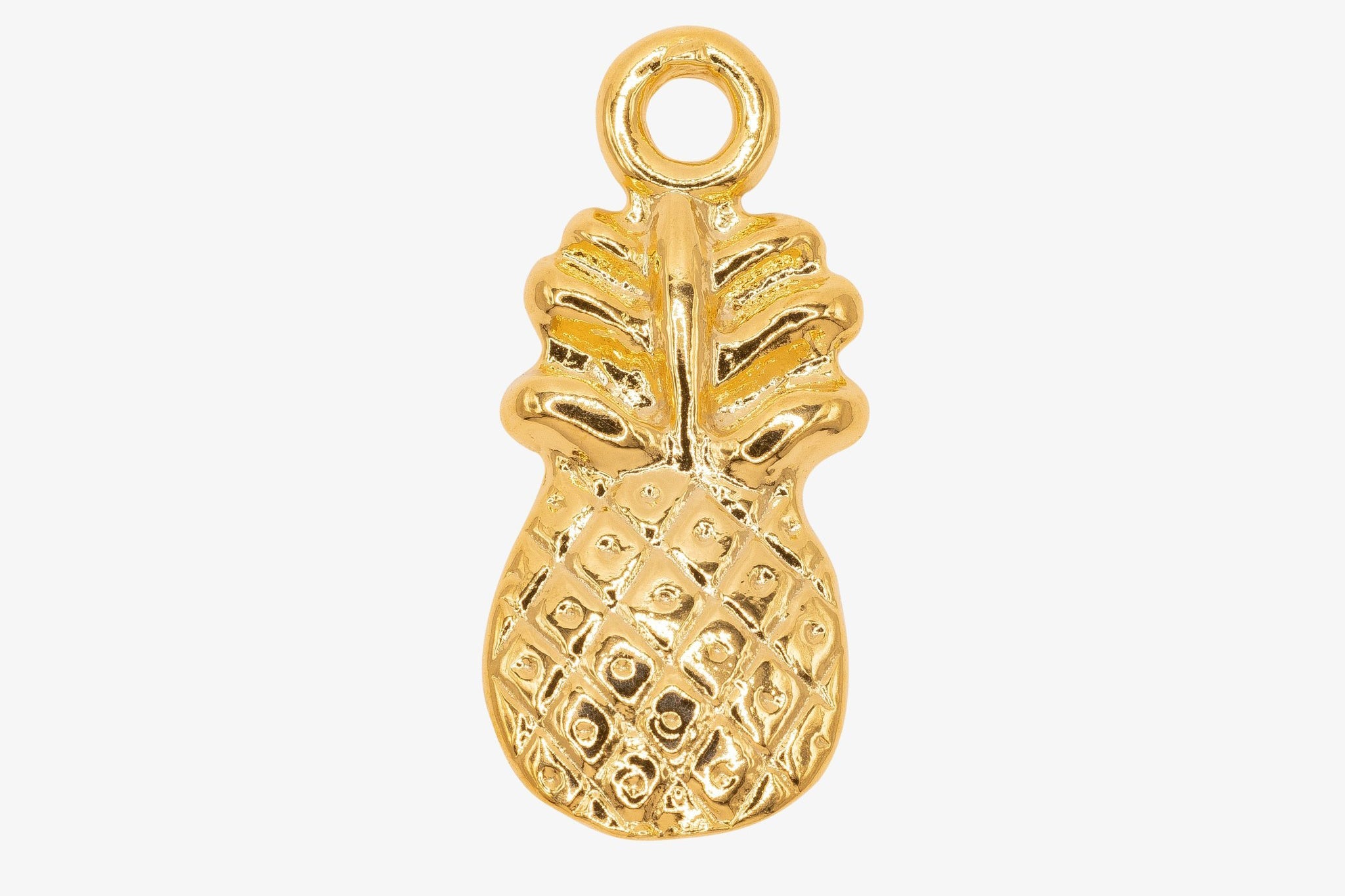 Pineapple Charm Wholesale 14K Gold, Solid 14K Gold - HarperCrown