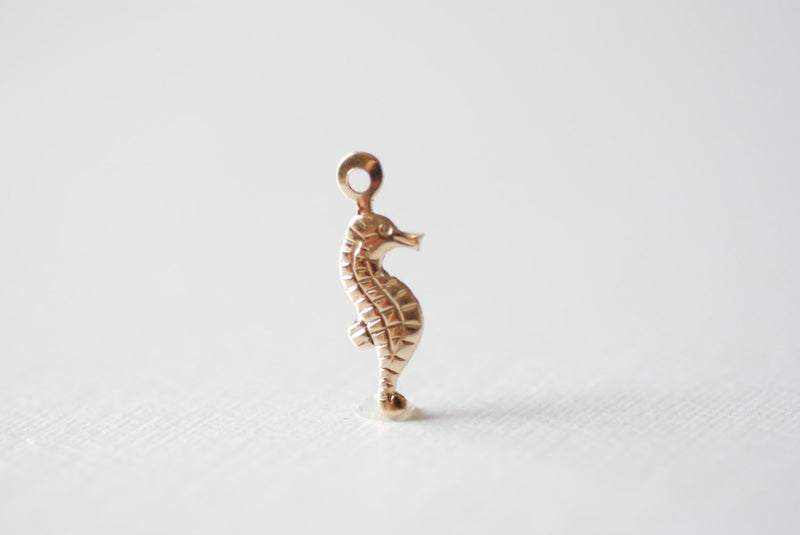 Seahorse 14K Wholesale Gold Filled Tiny Charms, Gold Filled Seahorse Charm, Gold Seahorse, Sea Horse Charm