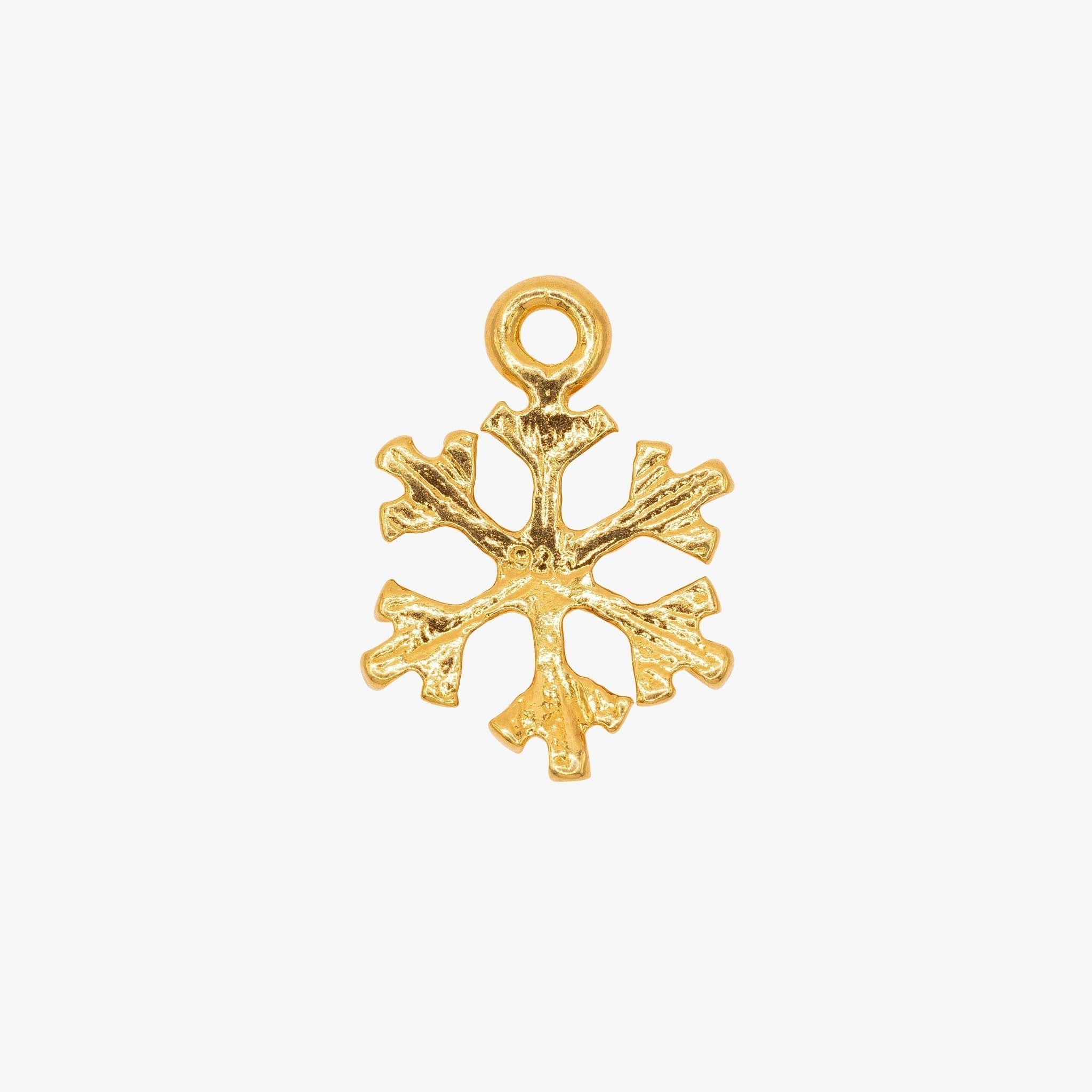 Snowflake Charm 14K Gold - HarperCrown