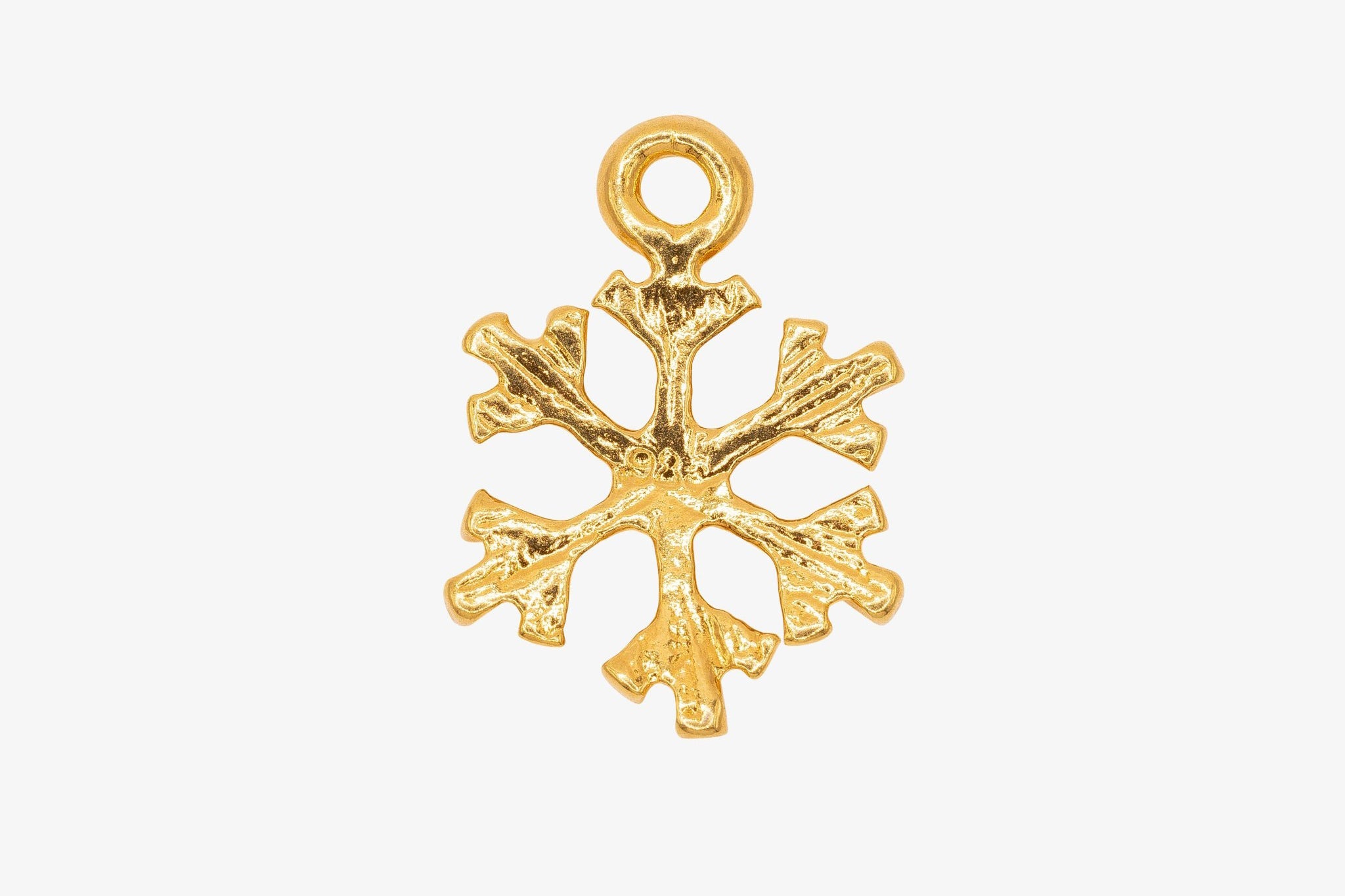 Snowflake Charm Wholesale 14K Gold, Solid 14K Gold, G171 - HarperCrown