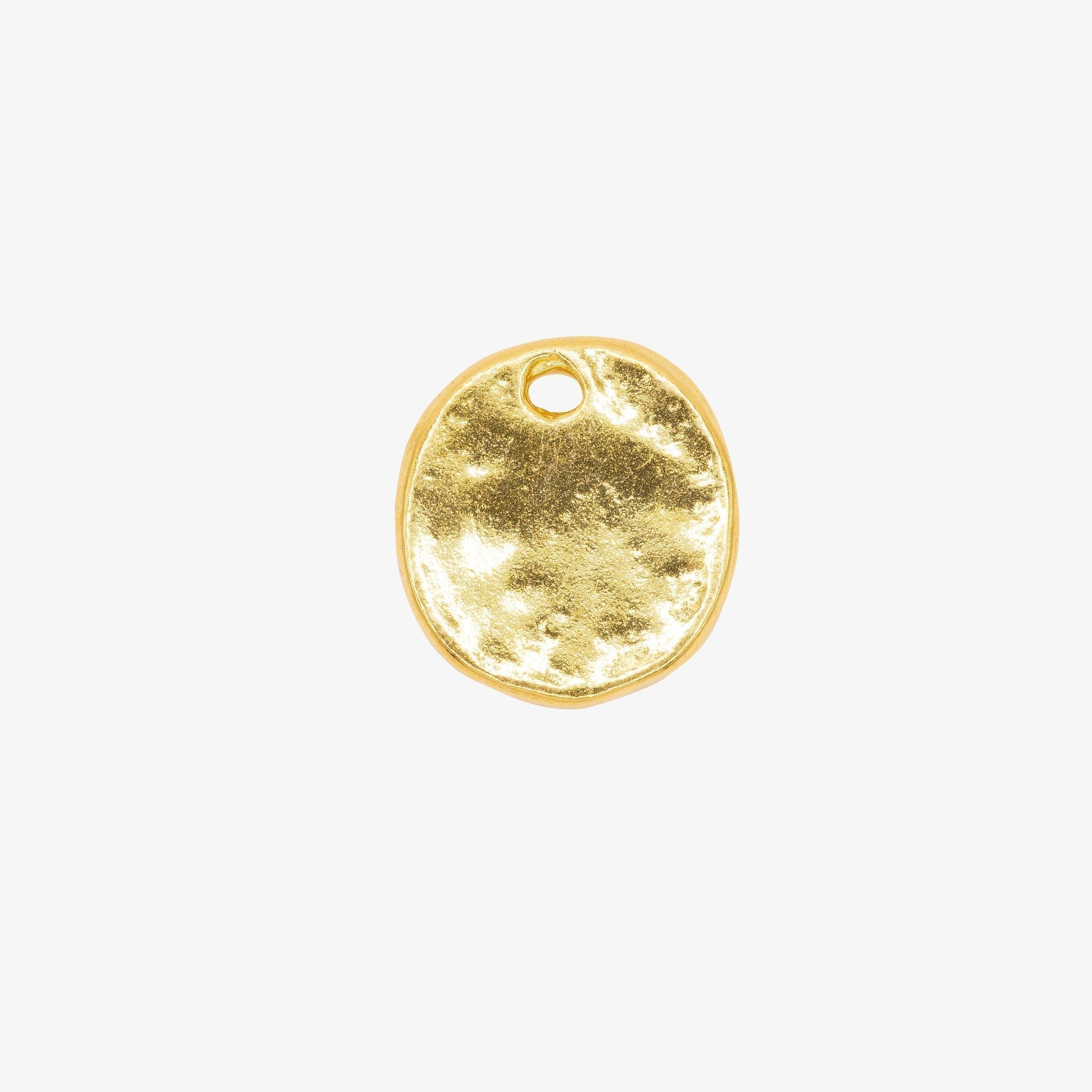 Stamp Disc Charm 14K Gold - HarperCrown