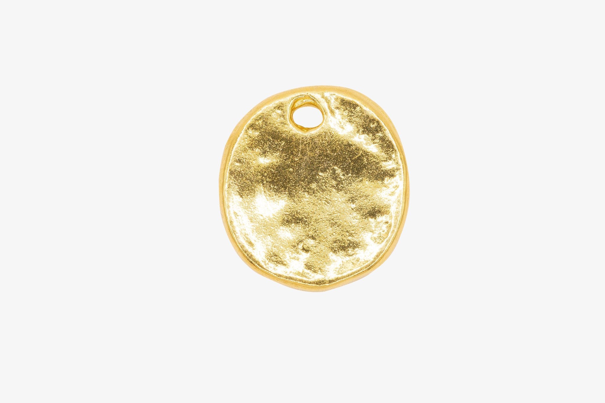 Stamp Disc Charm Wholesale 14K Gold, Solid 14K Gold, G31 - HarperCrown