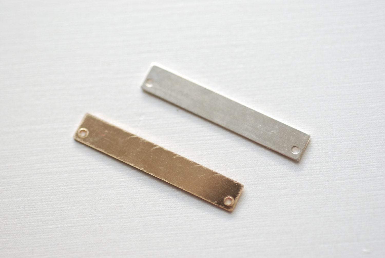 Sterling Silver blank bar- Stamping Bar, Silver Connector Bar, Silver Blank Bar,Sterling Silver Bar Stamping Blank Bar Charm Pendant - HarperCrown