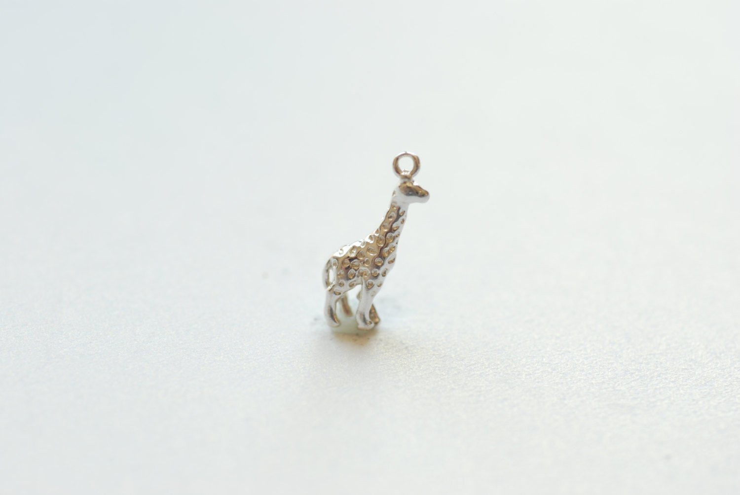 Sterling Silver Giraffe Charm - 925 silver, Africa safari giraffe animal charm pendant, Silver Giraffe Beads VermeilSupplies,205 - HarperCrown