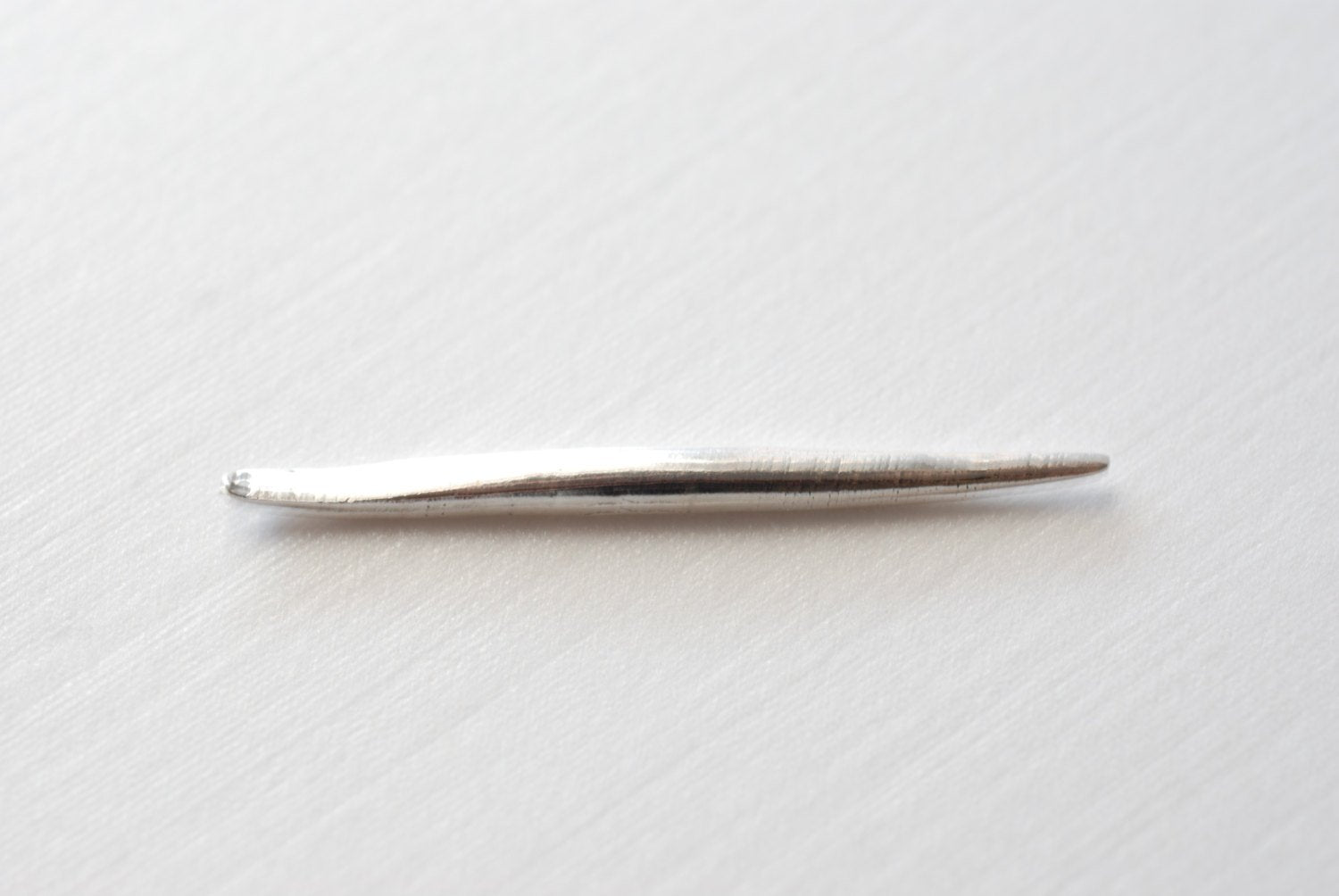 Sterling Silver Medium Skinny Thin Needle- Silver Spike Needle Dagger, Silver Spike Pendant, Silver Needle Pendant, Wholesale Findings, 11 - HarperCrown