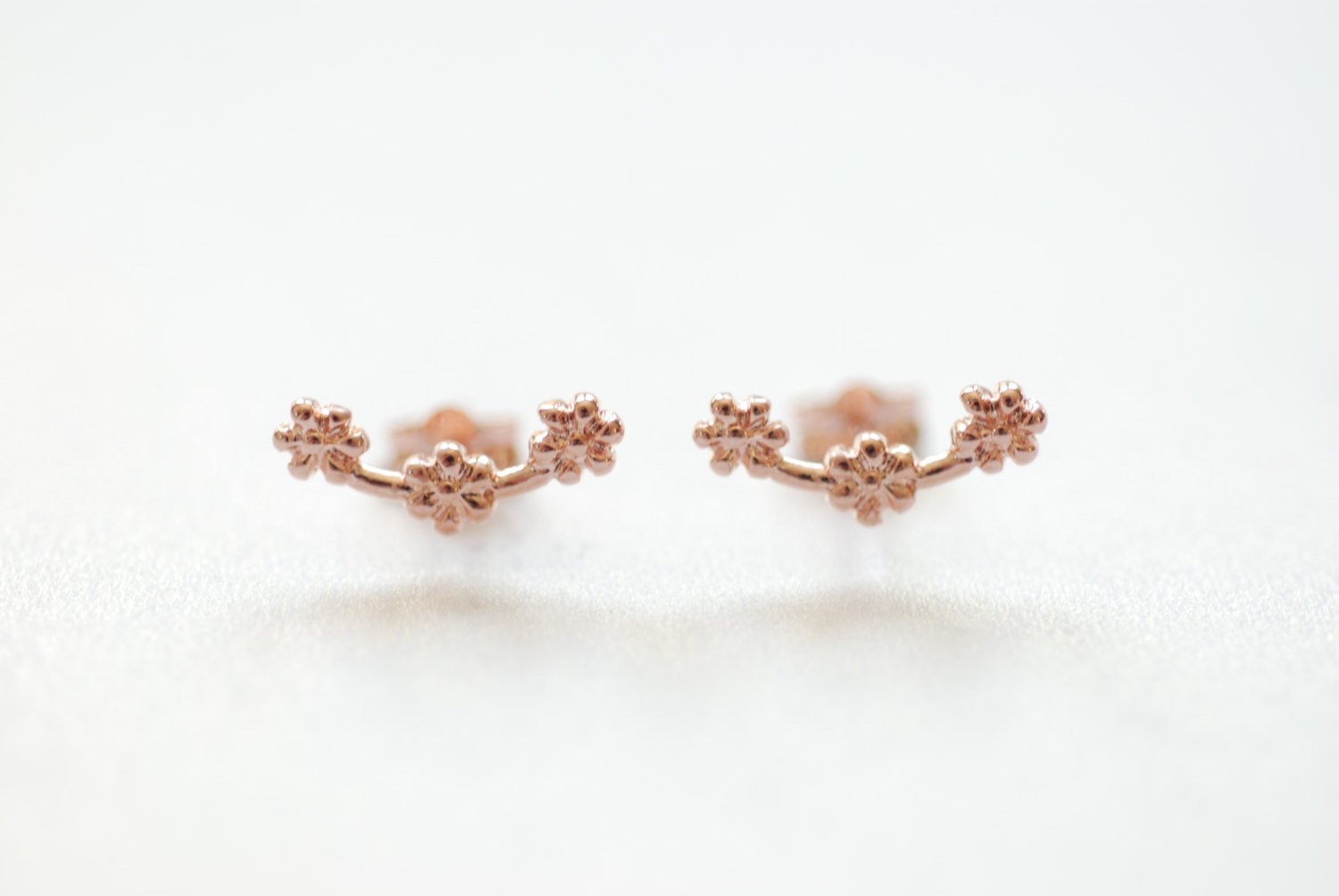 Sterling Silver, Rose Gold, Gold,ear crawler,ear pins, ear climber, ear climber earrings, ear crawler earrings, ear jacket earring,ear sweep - HarperCrown