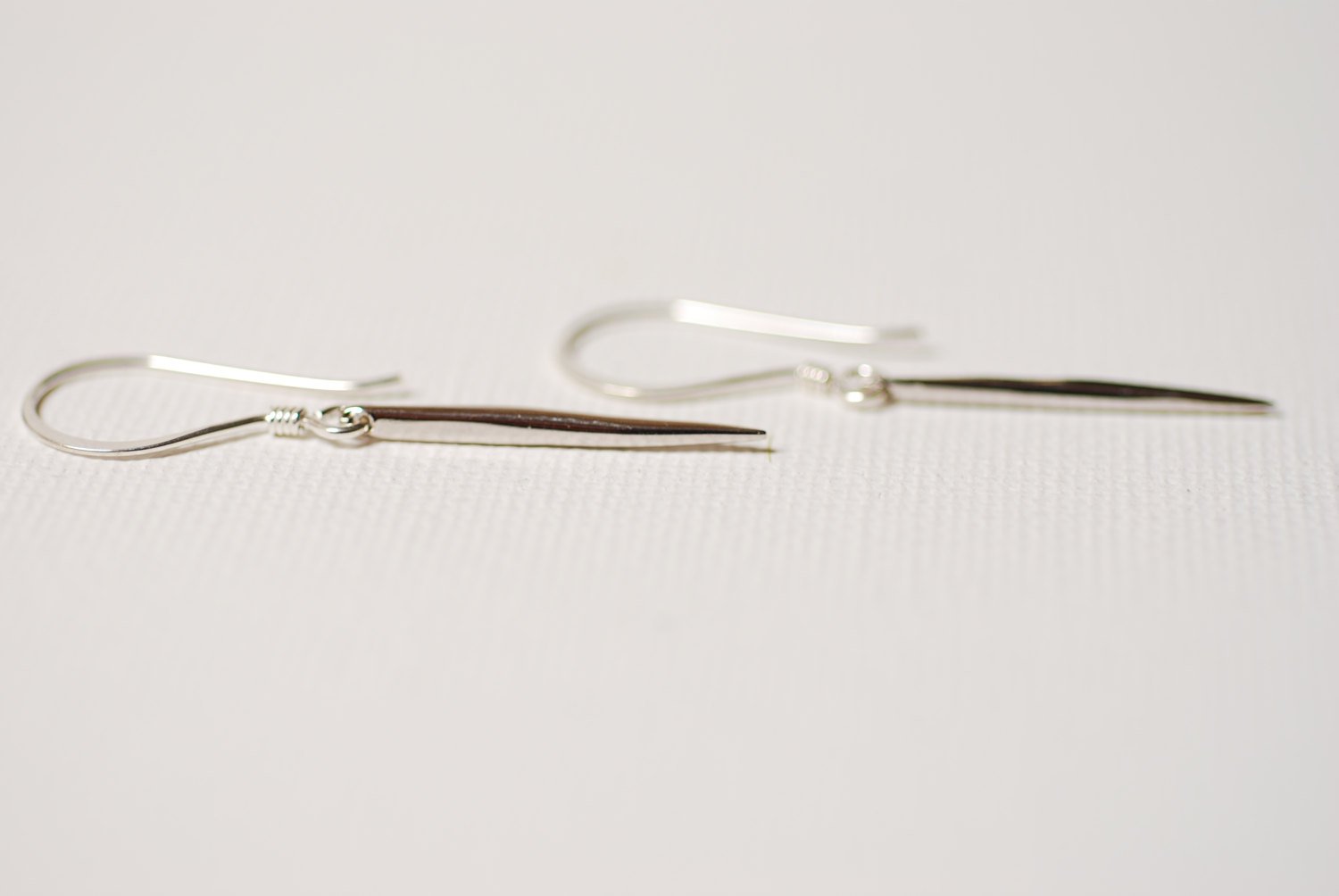 Sterling Silver Spear Earrings,Dagger Earrings,Silver Dagger Earrings,Spike Earrings,bar earrings,needle earrings,silver spike earrings - HarperCrown