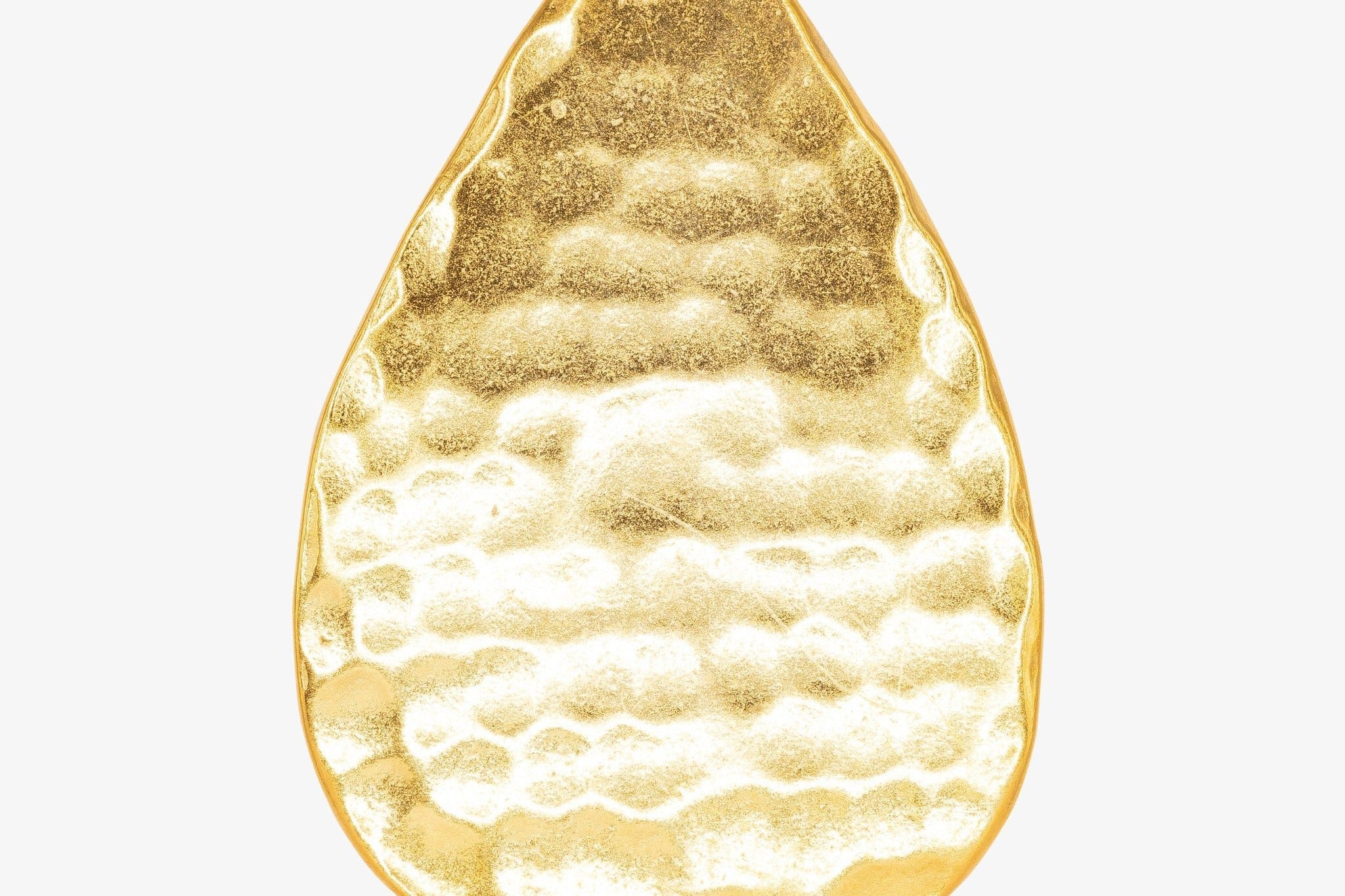 Textured Teardrop Charm Wholesale 14K Gold, Solid 14K Gold, G216 - HarperCrown