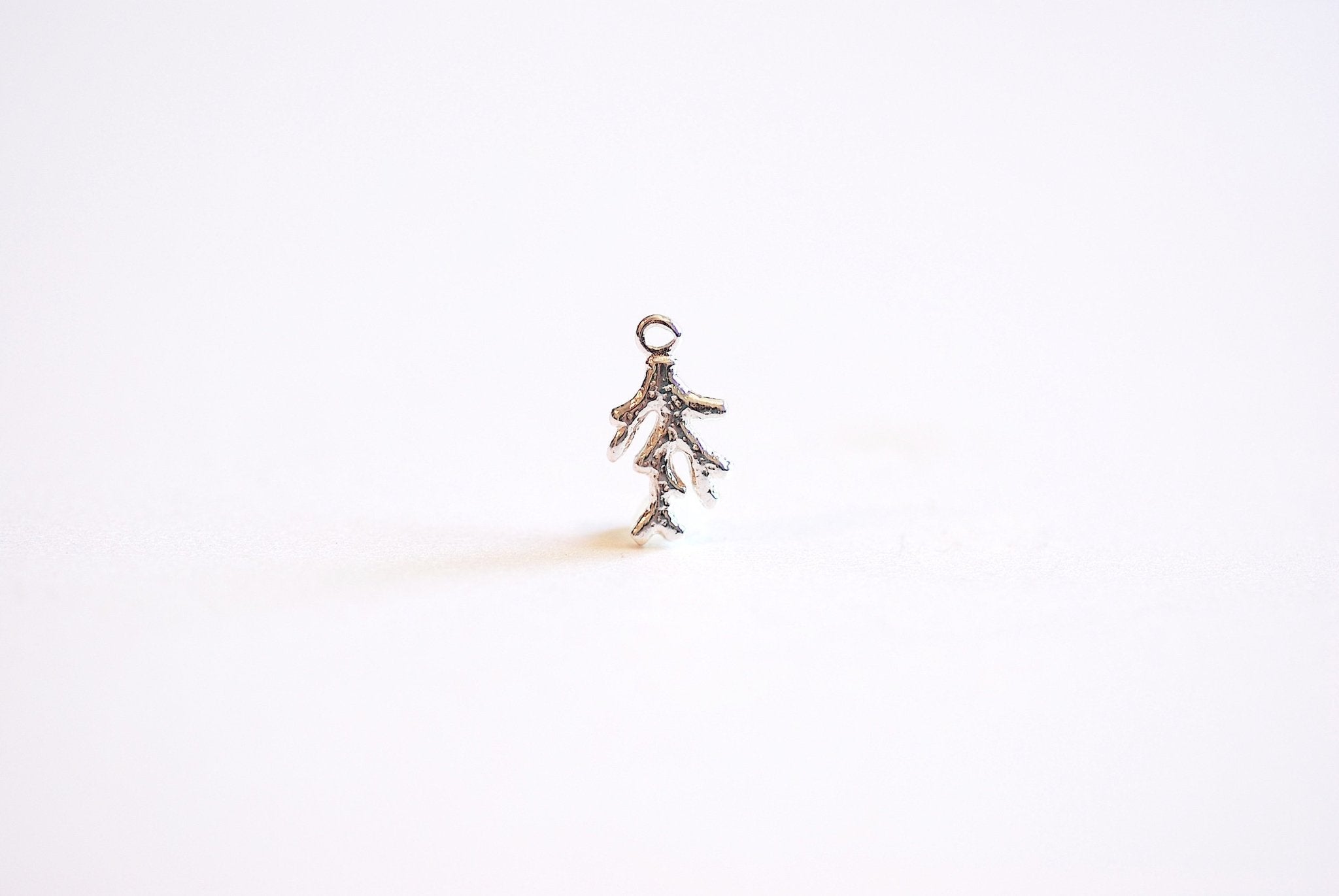 Tiny Coral Branch Charm Sterling Silver, 925 Sterling Silver Charms, Coral Reef Charm, Barrier Reef Charm, snorkeling charm, sea life, 114 - HarperCrown