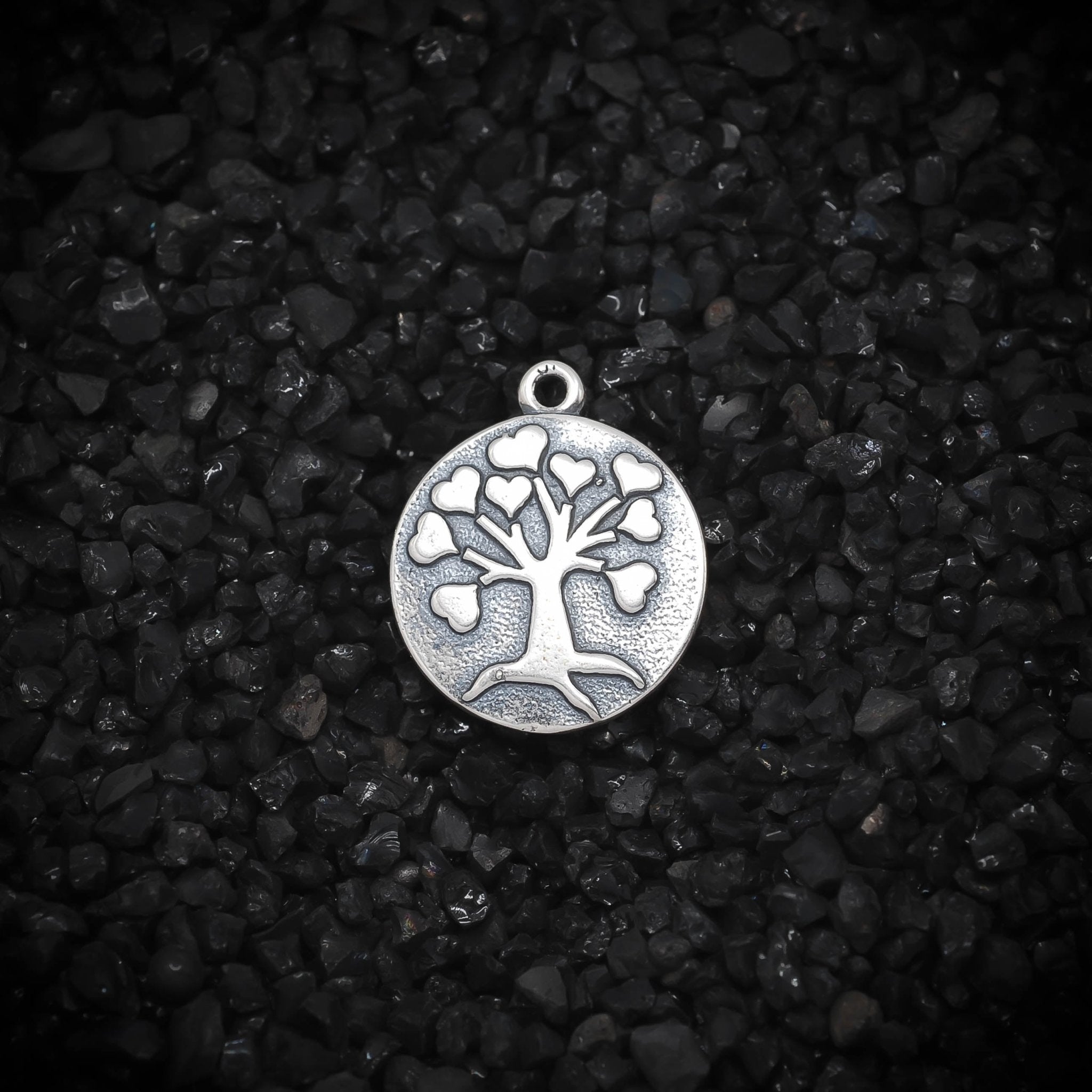 Tree of Life Ancient Egyptian Charm | 925 Sterling Silver, Oxidized | Jewelry Making Pendant - HarperCrown