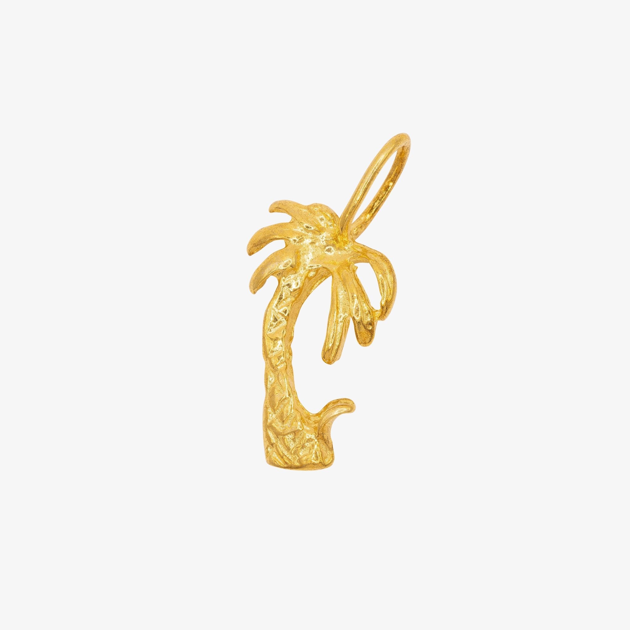 Tropical Palm Tree Charm 14K Gold, 273G - HarperCrown