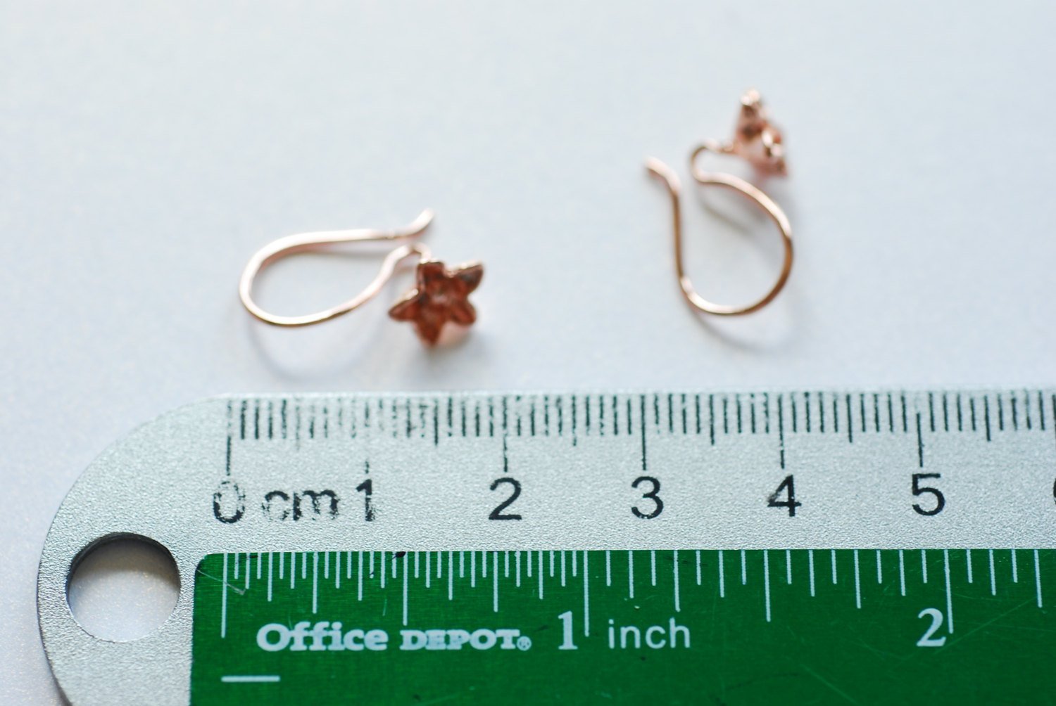 Vermeil Rose Gold Flower Earring finding - 18k gold plated over Sterling Silver, Gold flower earrings, Gold earring finding, Gold Earrings - HarperCrown