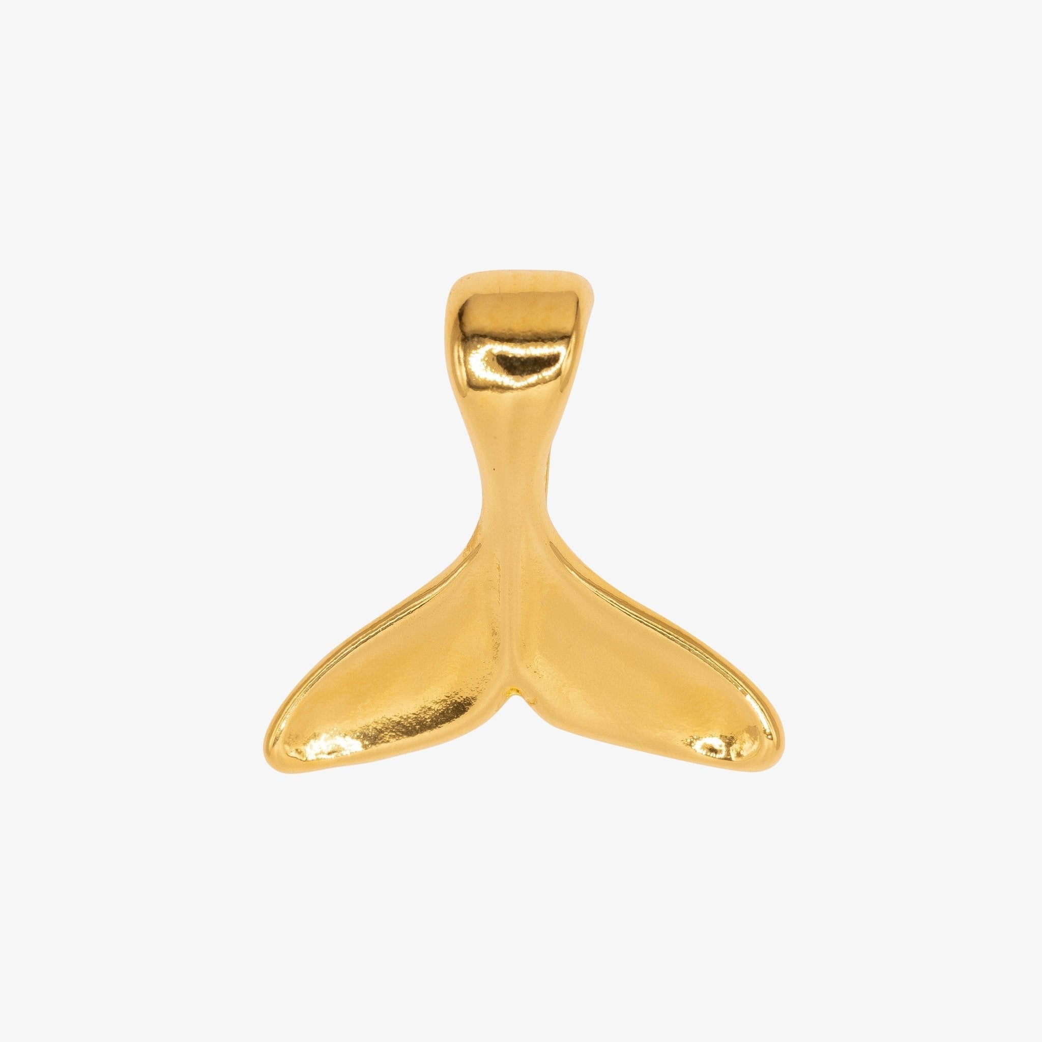 Whale Tail Charm 14K Gold - HarperCrown