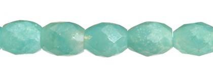 Wholesale Amazonite Bead Barrel Shape Faceted Gemstones 6x8mm - HarperCrown