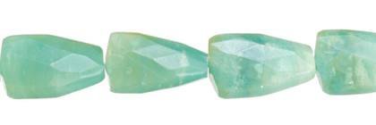 Wholesale Amazonite Bead Wave Ladder Shape Faceted Gemstones 25-30mm - HarperCrown