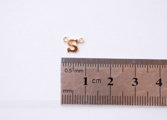 Wholesale Gold Filled Initial Letter Charm Connector Link l Alphabet Letter Charm Pendant Personalized Charm Permanent Jewelry [GFCH4] - HarperCrown