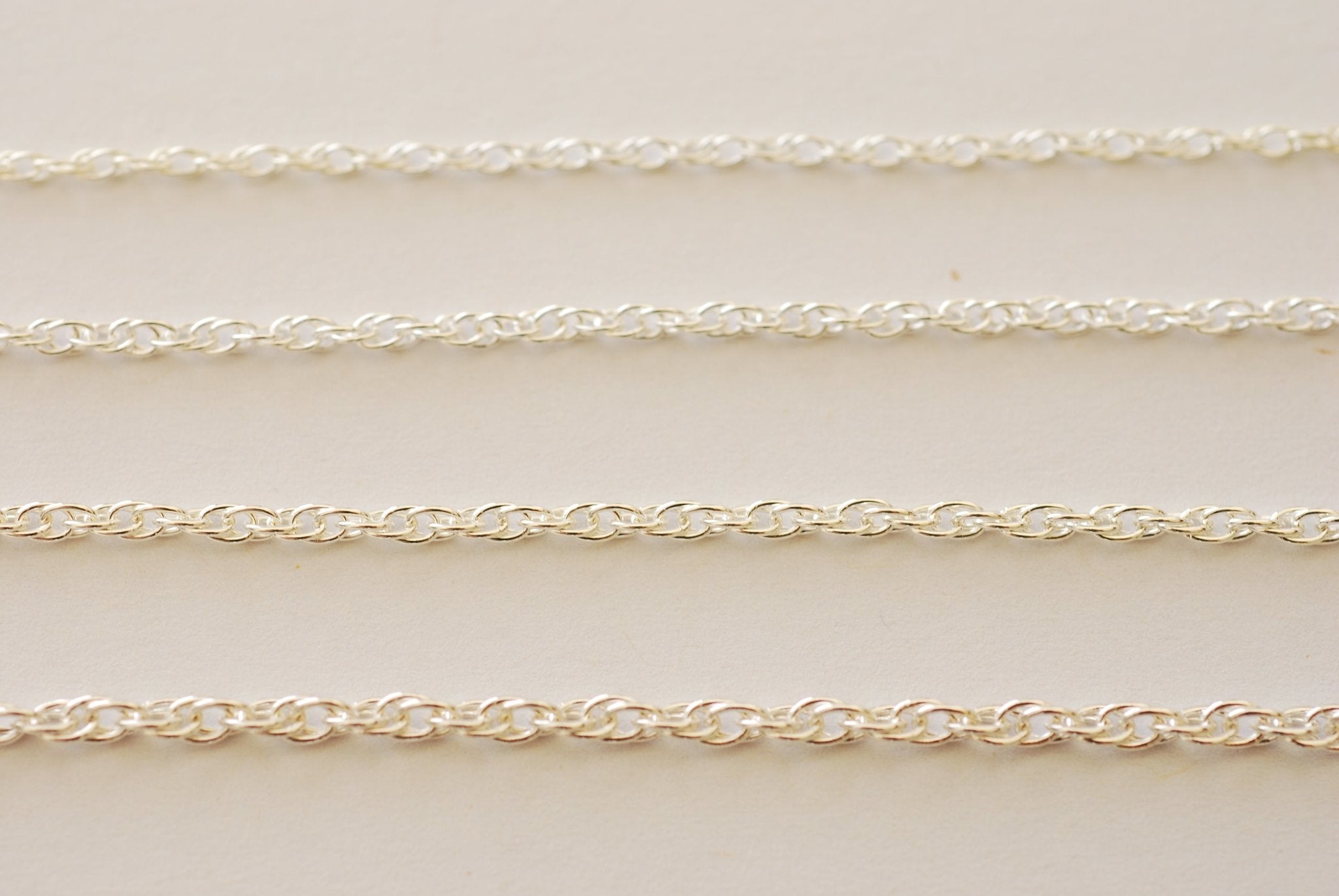 Wholesale Gold Filled Rope Chain l 1.5mm 1.75mm 2mm 2.3mm Rope Chain Chain Unfinished Sterling Silver - HarperCrown