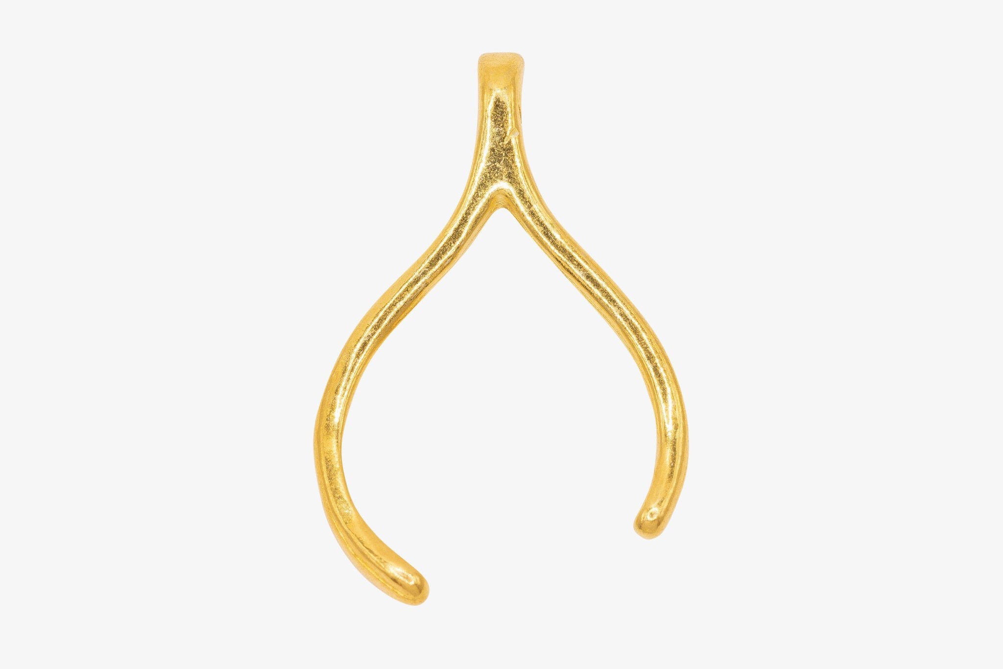 Wishbone Charm Wholesale 14K Gold, Solid 14K Gold, 320G - HarperCrown